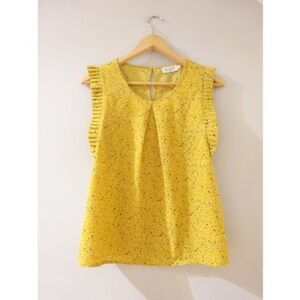 Molly Bracken Mustard Patterned Top